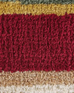 New Beliani Tappeto FATSA Multicolore 140 x 200 cm Beige Marrone Rosso Multicolore