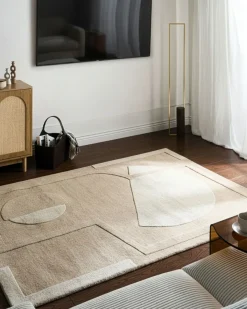 New Beliani Tappeto GAYA Lana Beige