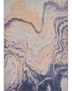 Discount Beliani Tappeto GEBZE Blu Beige Bianco Blu Multicolore
