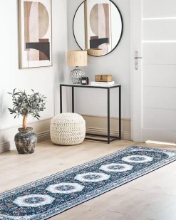 Sale Beliani Tappeto GEDIZ Blu Blu Nero