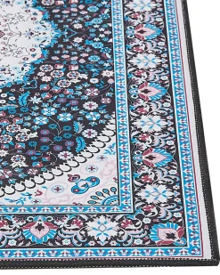 Sale Beliani Tappeto GEDIZ Blu Blu Nero