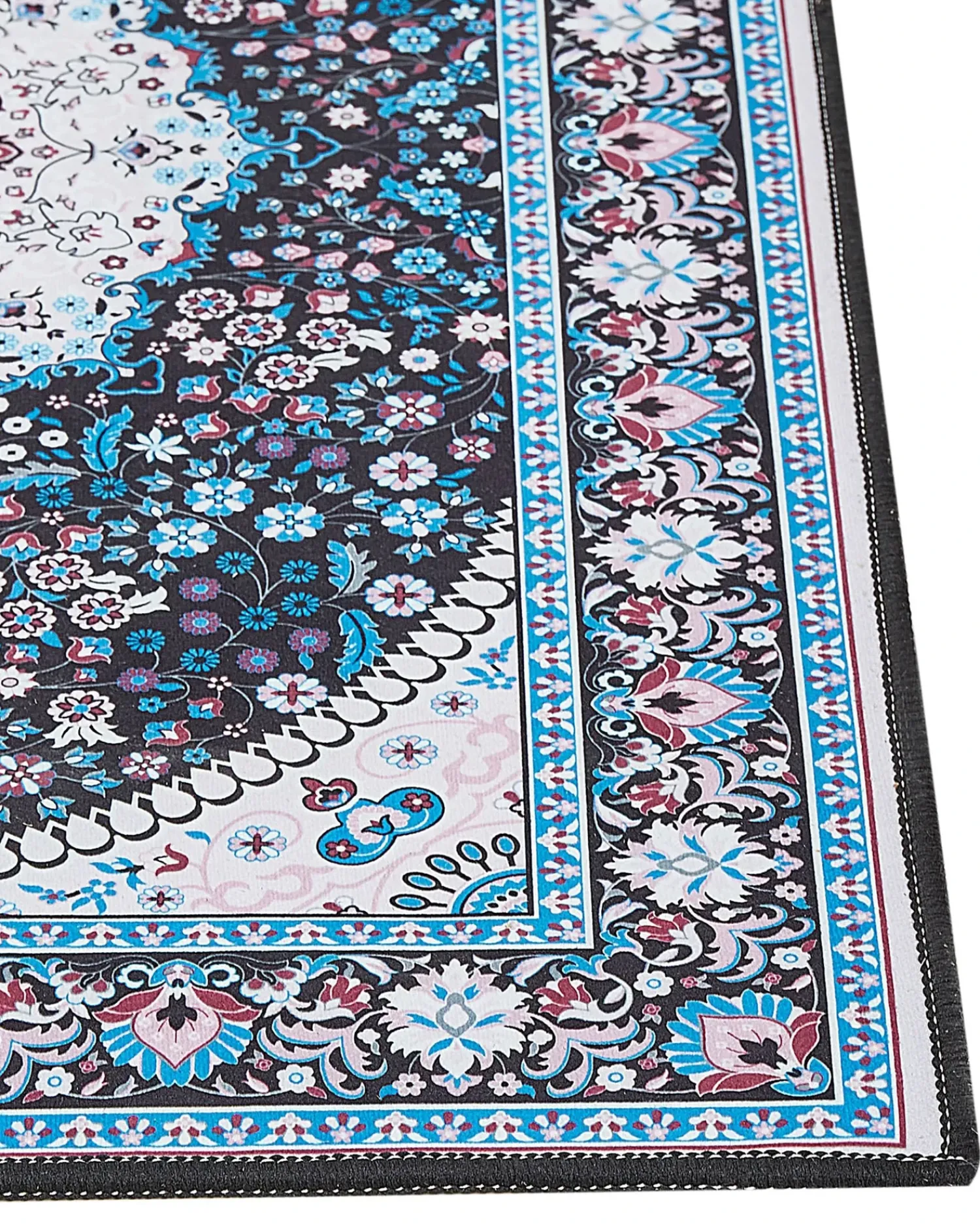 Sale Beliani Tappeto GEDIZ Blu Blu Nero
