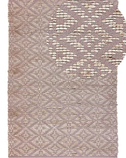 Sale Beliani Tappeto GERZE Rosa Cotone Beige Rosa