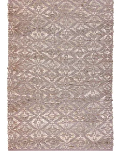 Sale Beliani Tappeto GERZE Rosa Cotone Beige Rosa