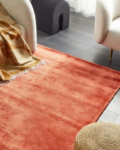 Clearance Beliani Tappeto GESI II Viscosa Arancione