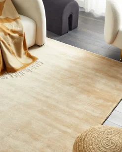 Outlet Beliani Tappeto GESI II sabbia Viscosa Beige