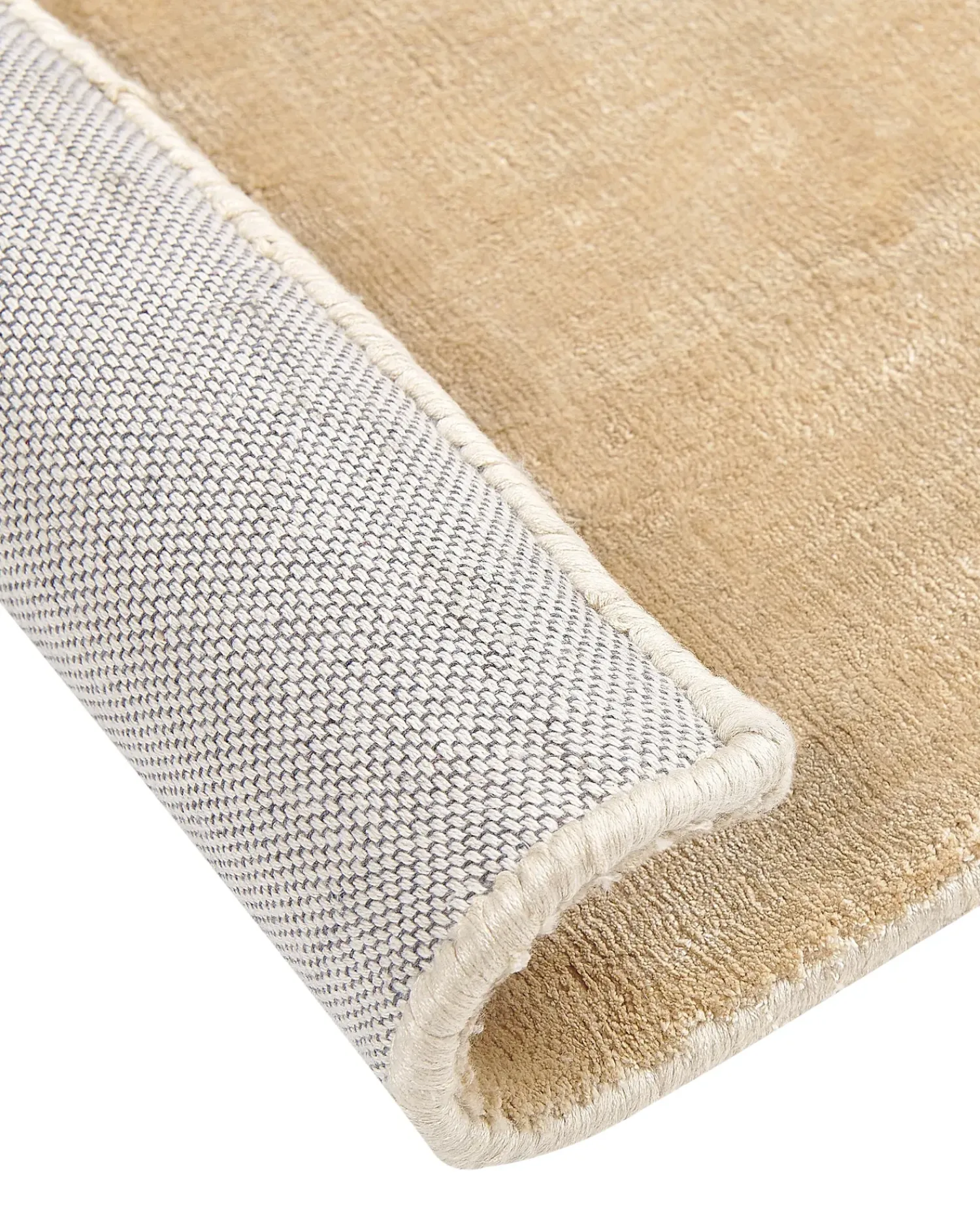Outlet Beliani Tappeto GESI II sabbia Viscosa Beige