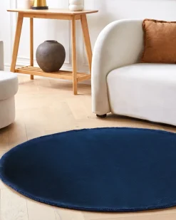 Outlet Beliani Tappeto GESI II marino Viscosa Blu