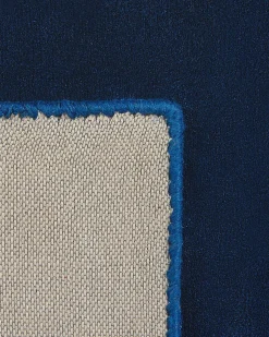 Outlet Beliani Tappeto GESI II marino Viscosa Blu