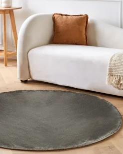 Best Beliani Tappeto GESI II scuro Viscosa Grigio