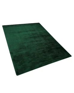 Clearance Beliani Tappeto GESI II scuro Viscosa Verde