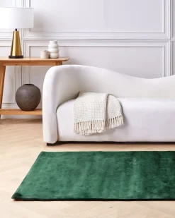 Clearance Beliani Tappeto GESI II scuro Viscosa Verde