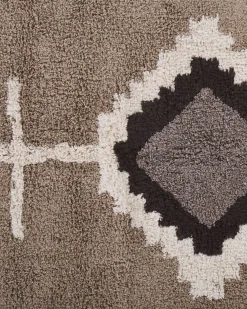 Discount Beliani Tappeto GEYVE Beige Cotone Beige Marrone