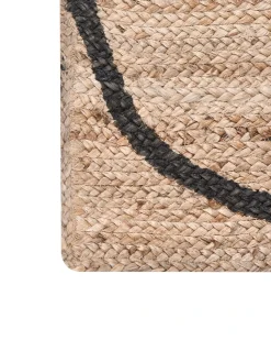 New Beliani Tappeto GHOTA Beige 160 x 230 cm Iuta Beige Nero