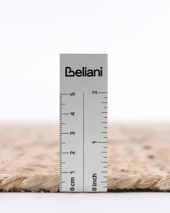 New Beliani Tappeto GHOTA Beige 160 x 230 cm Iuta Beige Nero
