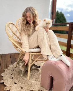 Discount Beliani Tappeto GOLGEN ø 120 cm Iuta Beige