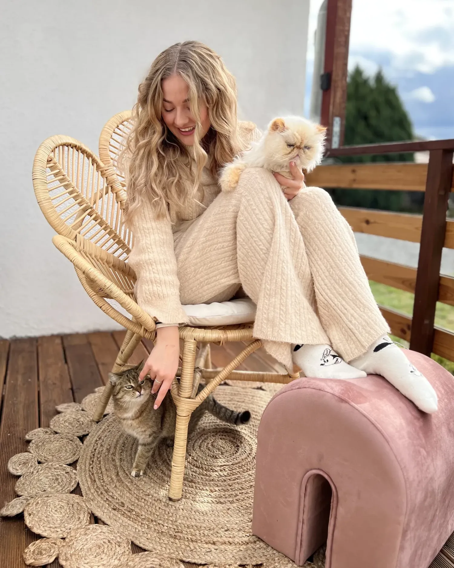 Discount Beliani Tappeto GOLGEN ø 120 cm Iuta Beige