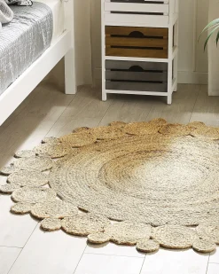 Discount Beliani Tappeto GOLGEN ø 120 cm Iuta Beige
