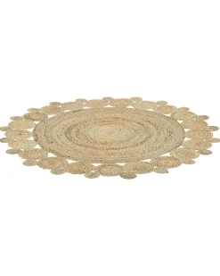 Discount Beliani Tappeto GOLGEN ø 120 cm Iuta Beige