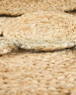 Discount Beliani Tappeto GOLGEN ø 120 cm Iuta Beige