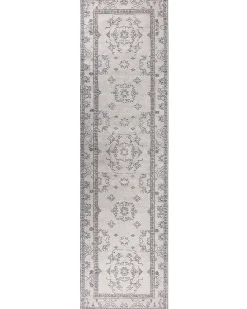 Beliani Tappeto GOLLER Beige 80 x 300 cm Cotone Beige Grigio