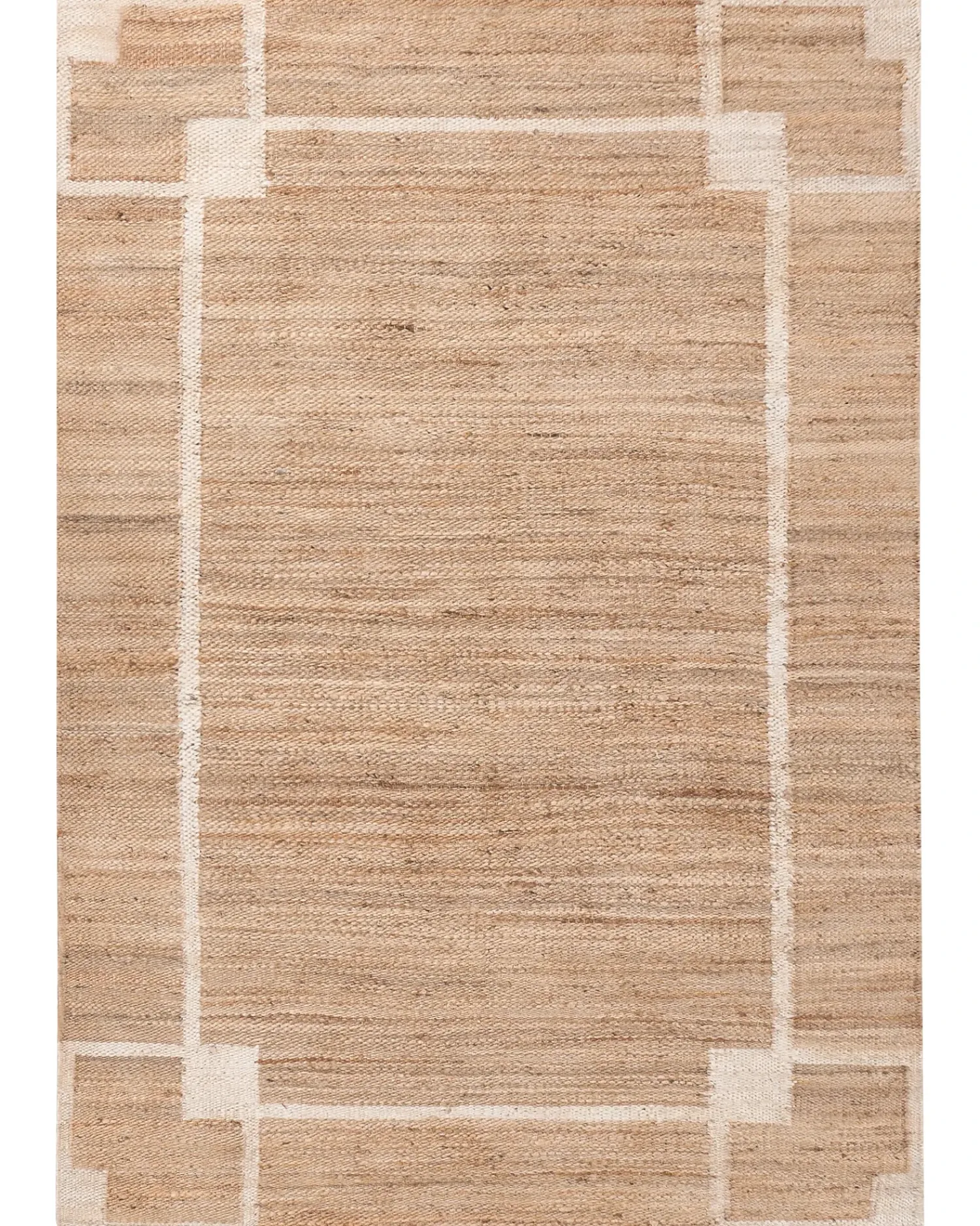 New Beliani Tappeto GONDIA chiaro Iuta Beige