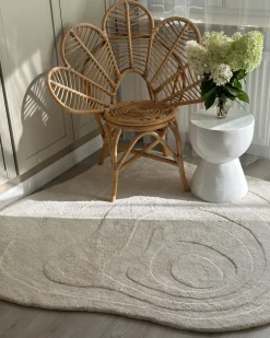 Best Beliani Tappeto GORANO chiaro 160 x 160 cm Viscosa Beige