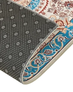 Online Beliani Tappeto GORDES Beige 80 x 240 cm Beige Blu