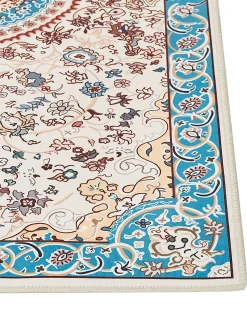 Online Beliani Tappeto GORDES Beige 80 x 240 cm Beige Blu