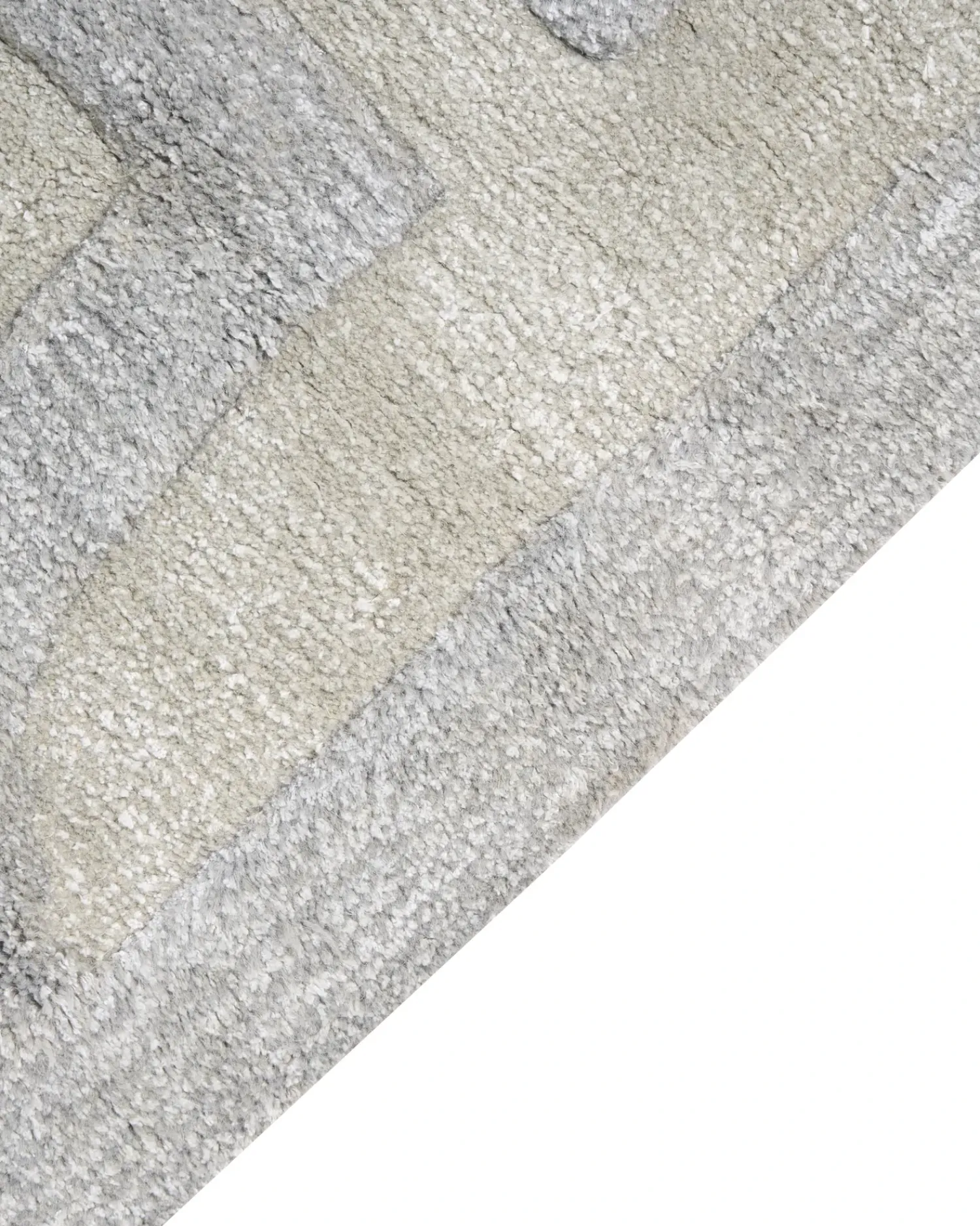 New Beliani Tappeto GWANI Beige 160 x 230 cm Viscosa Beige Grigio