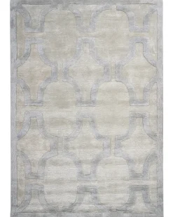 New Beliani Tappeto GWANI Beige 160 x 230 cm Viscosa Beige Grigio