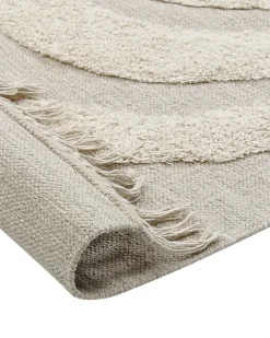 Clearance Beliani Tappeto HAKKARI chiaro 80 x 150 cm Cotone Beige