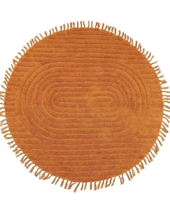 Hot Beliani Tappeto HALFETI ø 140 cm Cotone Arancione