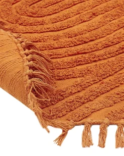 Hot Beliani Tappeto HALFETI ø 140 cm Cotone Arancione