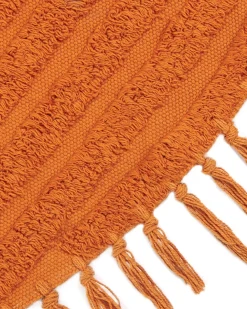 Hot Beliani Tappeto HALFETI ø 140 cm Cotone Arancione