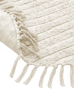 Hot Beliani Tappeto HALFETI chiaro ø 140 cm Cotone Beige