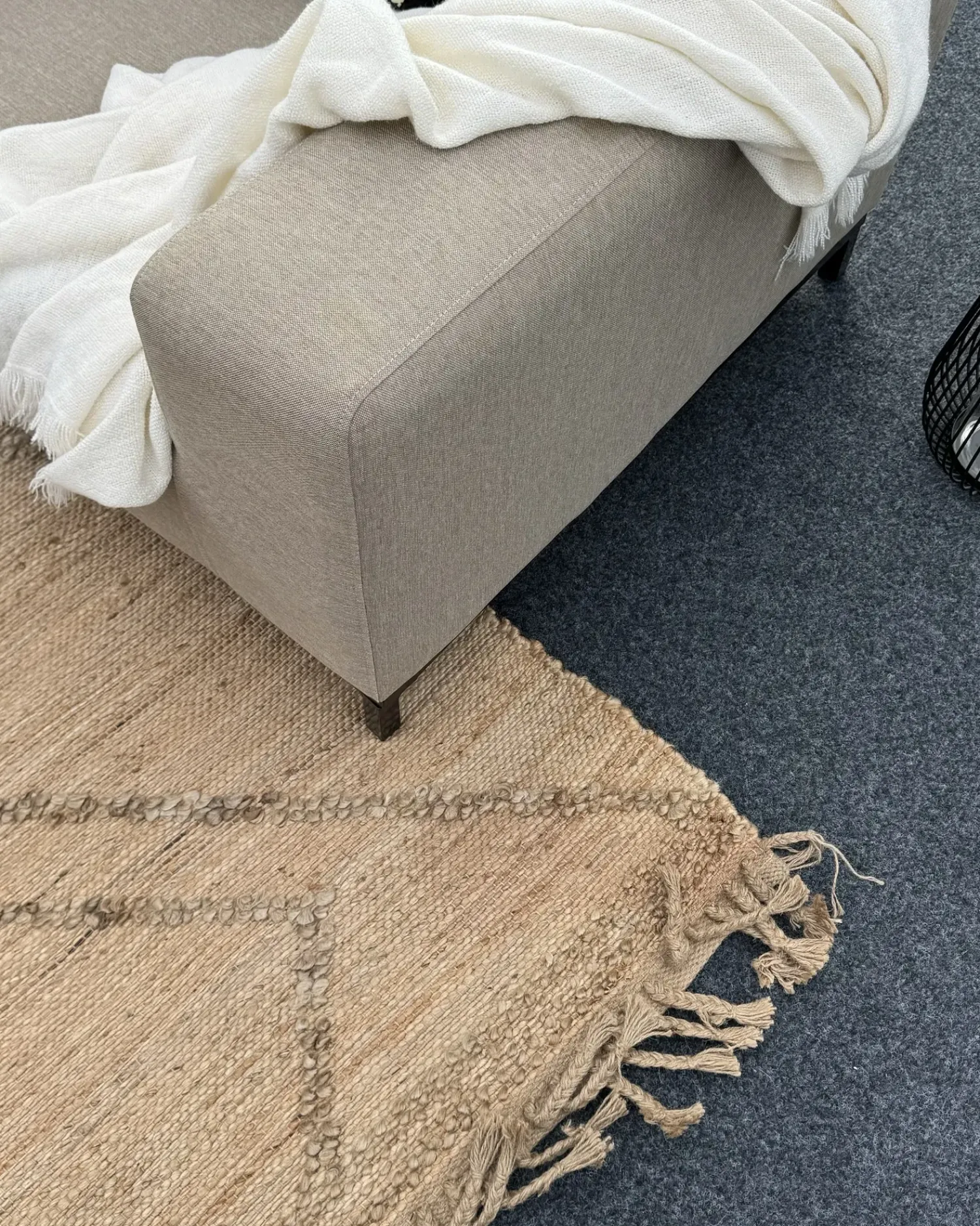 Discount Beliani Tappeto HANDERE Iuta Beige