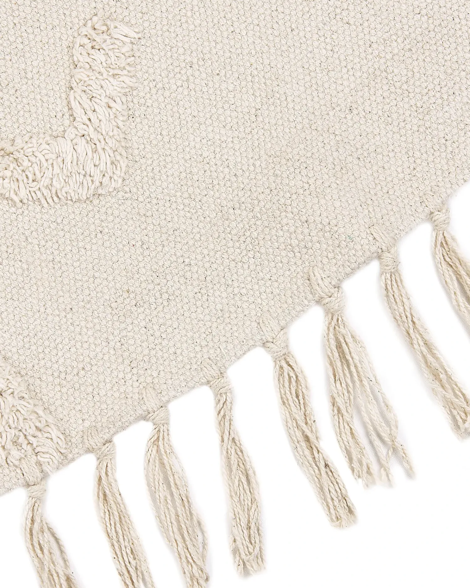 Beliani Tappeto HARRAN chiaro ø 140 cm Cotone Beige