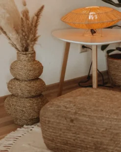 Beliani Tappeto HARRAN chiaro ø 140 cm Cotone Beige