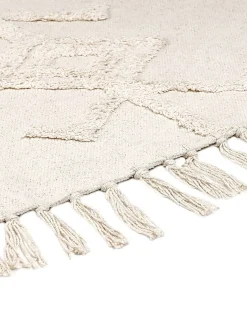 Beliani Tappeto HARRAN chiaro ø 140 cm Cotone Beige
