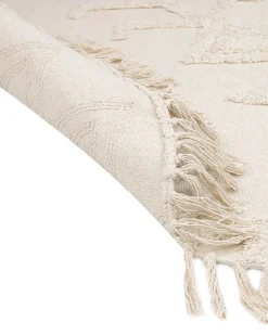 Beliani Tappeto HARRAN chiaro ø 140 cm Cotone Beige