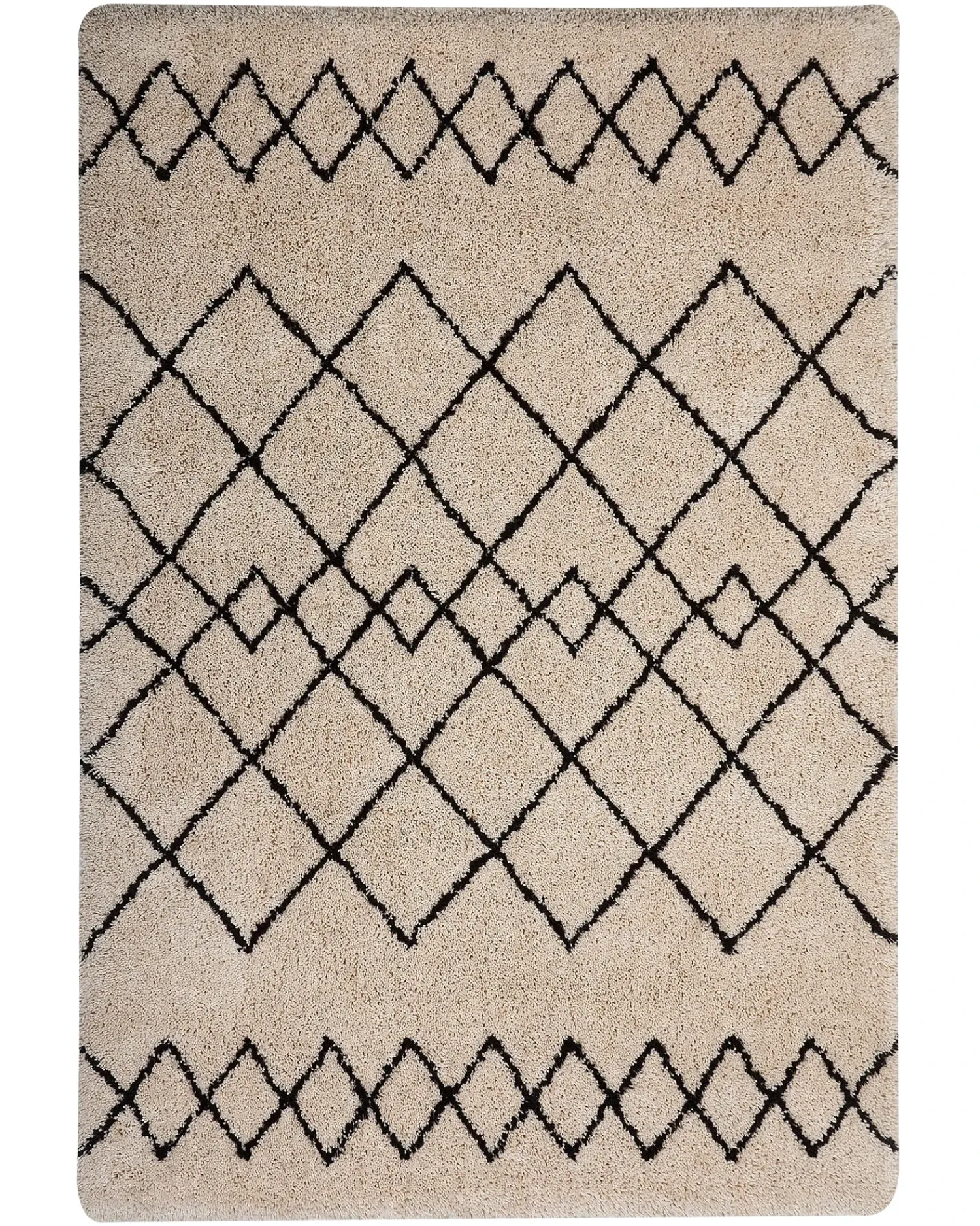 Discount Beliani Tappeto HAVSA Beige Beige Nero