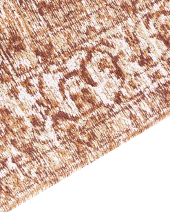 Sale Beliani Tappeto HAYA Arancione Cotone Beige Arancione