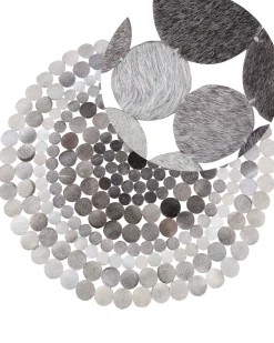 Outlet Beliani Tappeto HILVAN ø 140 cm Pelle naturale Grigio