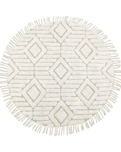 Discount Beliani Tappeto HORASAN chiaro ø 140 cm Cotone Beige