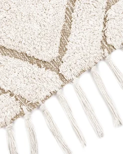 Discount Beliani Tappeto HORASAN chiaro ø 140 cm Cotone Beige