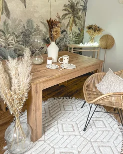 Discount Beliani Tappeto HORASAN chiaro ø 140 cm Cotone Beige