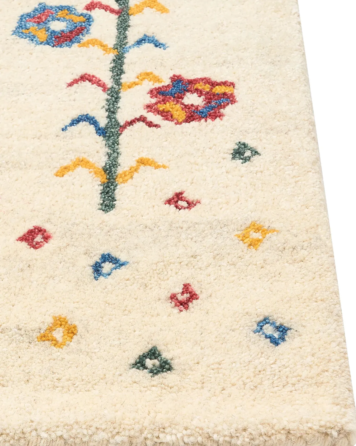 Hot Beliani Tappeto HUSUNLU Beige Lana Persiano Beige Blu Giallo Rosso Verde