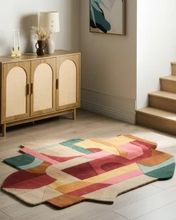Hot Beliani Tappeto INDORE 160 x 230 cm Lana Multicolore