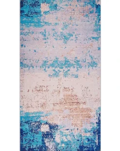 Hot Beliani Tappeto INEGOL Blu 80 x 150 cm Beige Blu